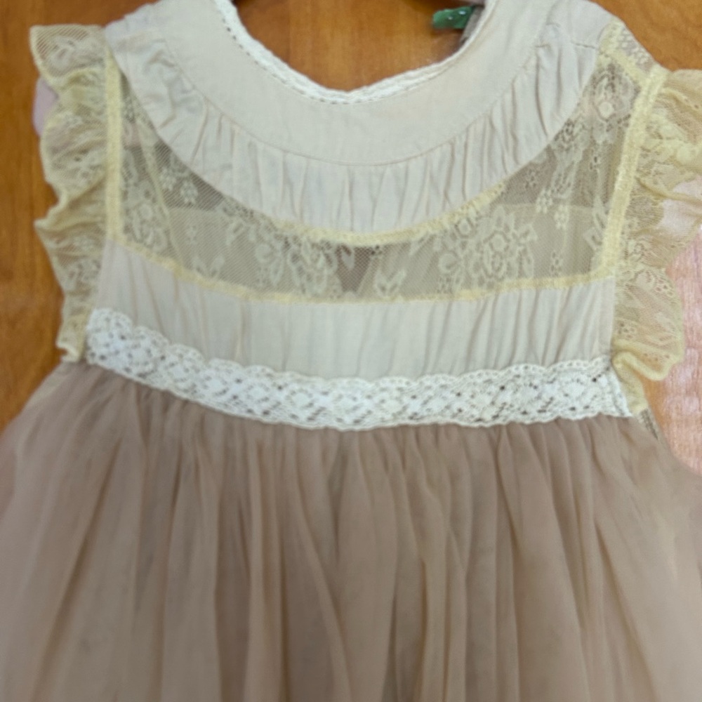 Sz 10 Trish Scully Tea Dyed Girl’s Dress